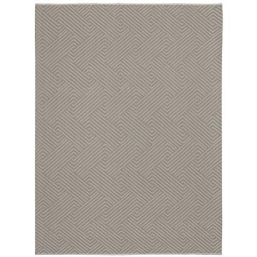 Imagem de Tapetes São Carlos - Tapete Bali Formas | Polipropileno com Textura Rústica e Barras Dobradas | Ideal p/Sala com Visual Artesanal | 0,6cm x 1,5m x 2m