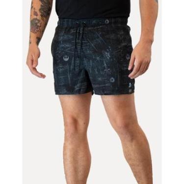 Imagem de Short Reserva D'Água Beachwear Estampado Naves Preto-Masculino