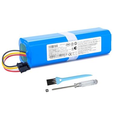 Imagem de Bateria de substituição de 6800mAh para robô Xiaomi Roborock S50 S51 S52 S53 S55 S60 S5 S6 S7 Q5 Q7 E4 E5 E20 E25 E35 C10 T4 T6 T60 T65 ia Q7 Max Aspirador de pó robô Q5+ S7 MaxV S6 Pure S5 Max S4