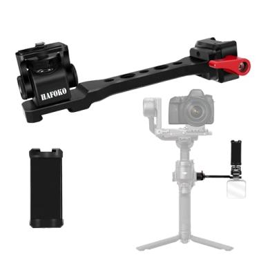 Imagem de HAFOKO Suporte para monitor de gimbal RS4 RS3, cabo de extensão de metal com sapata fria de 1/10.2 cm, compatível com DJI RS4/RS4 PRO/Ronin S3/RS3 PRO/Ronin S3 Mini/RS2/RSC2 estabilizador de gimbal