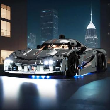 Imagem de LocoLee Luz compatível com Lego 42173 Koenigsegg Jesko Absolut Grey Hypercar – Sem modelos apenas leves, conjunto de iluminação criativa, acessórios compatíveis com Lego 42173 (versão padrão)