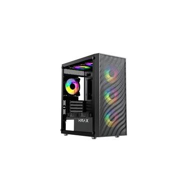 Imagem de Gabinete Gamer Hyrax Tower HGB220, Mid Tower, ATX, Lateral Em Vidro Temperado, Preto - HGB220B