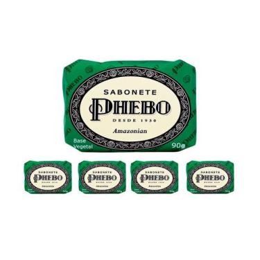 Imagem de Kit 5 Sabonete em Barra 90g Amazonian Óleo de Palma Vegetal Hipoalergê
