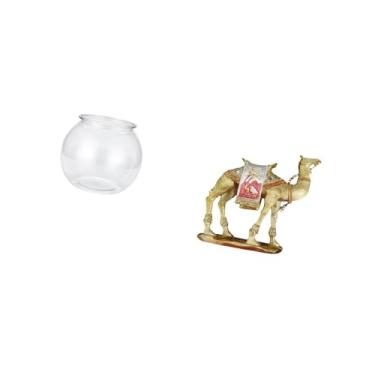 Imagem de Fenteer Ornamento Transparente para Aquário Pequeno, Tigela de Peixe Transparente Faça Você Mesmo, Vaso de Mesa, Quarto, Sala de Estar, Decoração para Casa, E