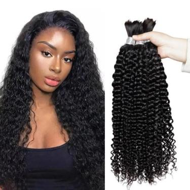 Imagem de Cabelo Cacheado Cachos Caipira Humano Natural 65cm 200gramas - bbless