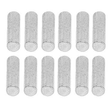 Imagem de XUXHOU 12pçs Hastes de Captação de Ferro Magnético, Acessórios de Guitarra Com Acabamento Brilhante, Substituição Direta para Tocadores de Cítara (Prata)