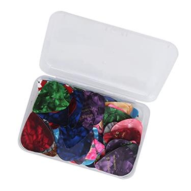 Imagem de RiToEasysports Palhetas de Guitarra Reutilizáveis ​​de 0,71 Mm para Baixo Elétrico e Acústico, 100 Peças, Acessórios Universais para Instrumentos Musicais