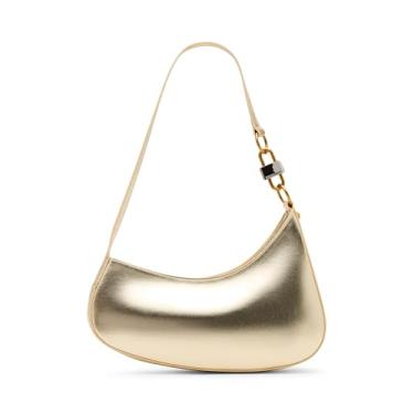 Imagem de Steve Madden Bolsa de ombro assimétrica LUCKYY, dourada