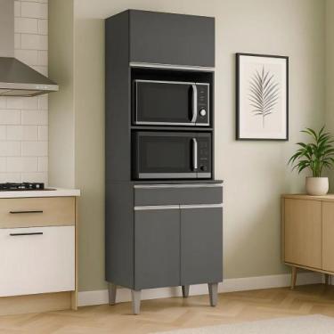 Imagem de Armário Paneleiro Duplo Torre Quente 2 Portas Andreia AJL - AJL MÓVEIS