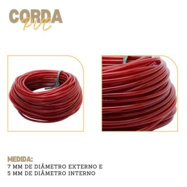 Imagem de Fio Plástico Cordão Cordinha Liso Pvc Espaguete Enrola Cadeira Rolo 1k