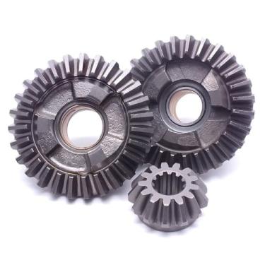 Imagem de OVERSEE Pinon 626-45551 Forward 626-45560 Reverse 626-45570 Kit de engrenagem para motor de popa Yamaha 2T 9.9HP 15HP versão antiga 9.9A 15A, metalocromo