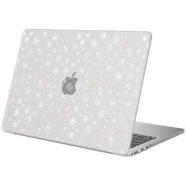 Imagem de BlHMCASE Compatível com MacBook Air 38.1 cm 2025 2024 2023 versão M3 A3114 M2 A2941, linda capa rígida protetora de floco de neve de Natal para Mac Air 15