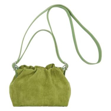 Imagem de Bolsa feminina pequena com rebites transversais em forma de coração bolsa de mão moderna bolsa de ombro com corrente, B - verde abacate, 8*4.3*5.5inch