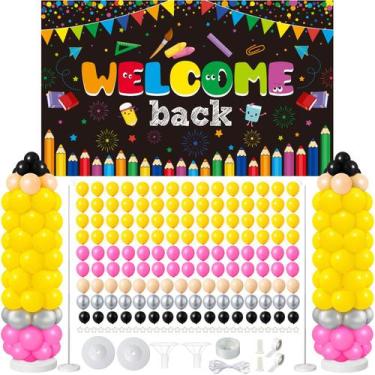 Imagem de Decorações de balão Civaner Back to School 154 unidades +6 anos