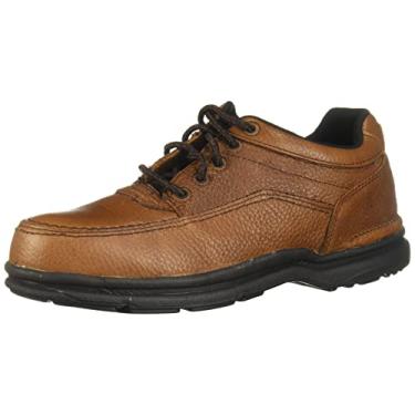 Imagem de Rockport Sapato Oxford masculino World Tour Five Eye Tie Casual Moc Toe, Marrom, 45