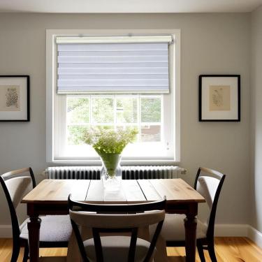 Imagem de Persiana Rolo Double Vision Zebra Branca 160 L X 220 A