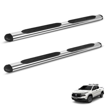 Imagem de Estribo Lateral Oval Toro 2016 a 2025 Aço Carbono Cromado Bepo