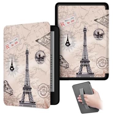 Imagem de Akacy Capa com estampa pintada com alça para o novo Kindle paperwhite de 6 polegadas (5ª 6ª geração - edição 2012/2013/2015), capa protetora leve e-reader (3)