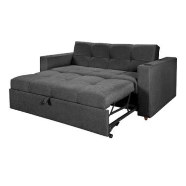 Imagem de Sofá Cama Reclinável Retrátil Austin Pompeia Com Porta Copos Casa Impe