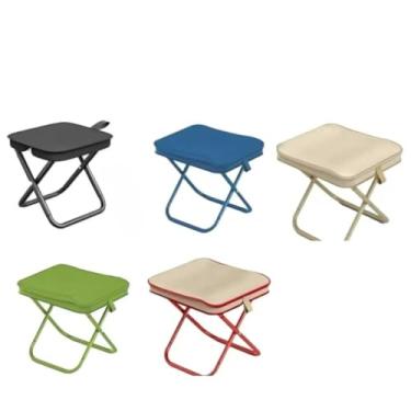 Imagem de Banqueta Banquinho Dobrável Alumínio Camping C/Bolsa Ziper (aleatório)