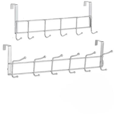 Imagem de Cabideiro de Porta, Suporte Pendurar Roupa 6/12 Ganchos Toalha Atras Porta Cabide Cabideiro Organização Banheiro Quarto(12 GANCHOS,1 UNIDADE)