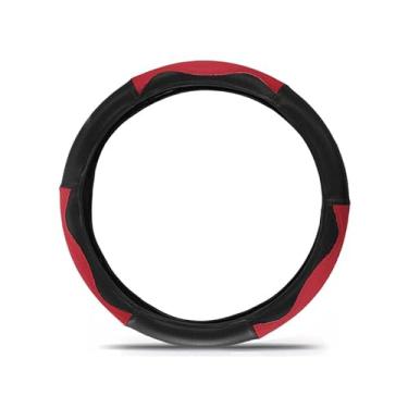 Imagem de Capa de Volante Universal Colorida – Proteção Personalizada para Volante (VERMELHO)