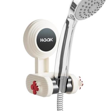 Imagem de Suporte para cabeça de chuveiro de parede, suporte para cabeça de chuveiro com ventosa - Cabide de chuveiro portátil de sucção forte | Decoração de banheiro doméstico, suporte de sucção de cabeça de c