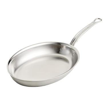 Imagem de Hestan Disposições - Frigideira oval de aço inoxidável de três camadas, 2,12 litros (12,5 x 9) compatível com indução e pode ser lavada na lava-louças