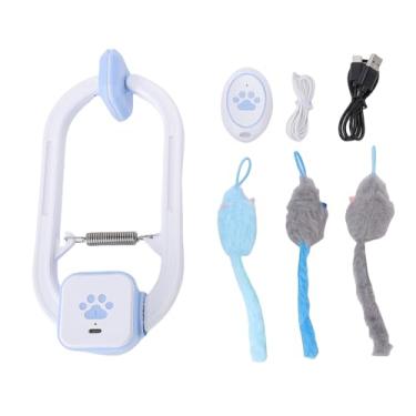 Imagem de Ymiko Porta Suspensa para Gatos, Brinquedo Interativo Elétrico Com Controle Remoto, Exercício, Diversão Interna para Gatos de Todos Os Tipos, Material Plástico