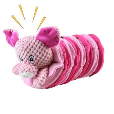 Imagem de Brinquedo de forrageamento para cães - Brinquedos de enriquecimento de cães - Jogo de cheiro, dispensador de petiscos em forma de animal de pelúcia, jogo de alimentação interativo para ambientes
