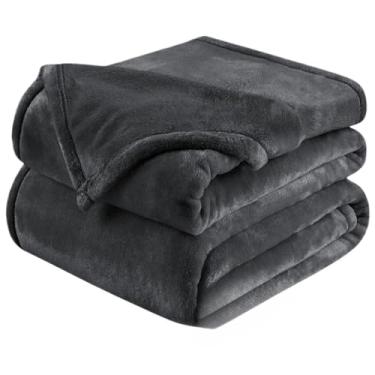 Imagem de Manta Casal Lisa 2,00x1,80m – Cobertor Leve e Aconchegante para Sofá ou Cama (Cinza)