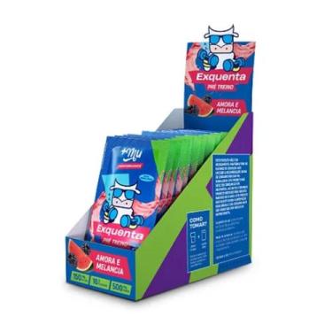 Imagem de Pré Treino Exquenta Sabor Amora e Melancia CX/15 Sachês Mais Mu