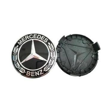 Imagem de Capas De Centro De Roda Para Carros Mercedes Benz 4PCS 75mm Classe B C