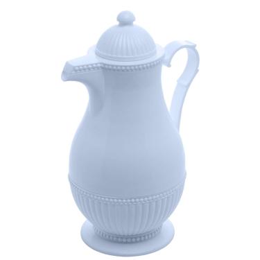 Imagem de Garrafa Térmica de Plástico para Café/Chá Vintage Azul 1 Litro Lyor