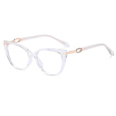 Imagem de Óculos de grau gatinho da moda para mulheres (C2Clear)