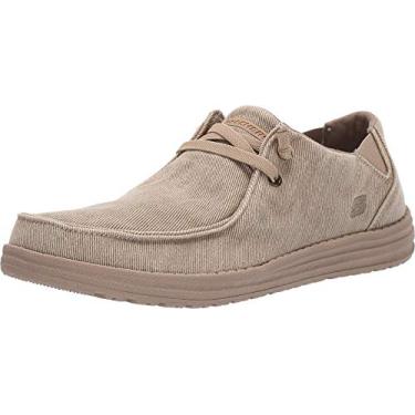 Imagem de Skechers Mocassim masculino Melson-Raymon de lona, Cinzento-acastan, 43