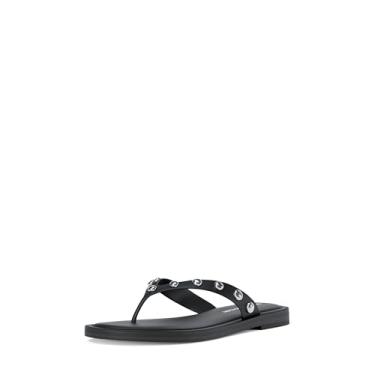 Imagem de Michael Kors Chinelo feminino Koko, Brincos de cúpula/preto, 40