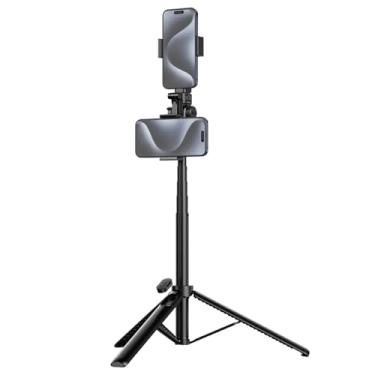 Imagem de Tripé/Monopé Ulanzi MT-70 Smartphone Câmera Preto, para Selfie Stick, Estrutura em Alumínio, Suporte Giratório 360°, Base Estável