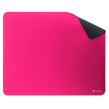 Imagem de Mouse Pad TopGet ProControl | Gamer & Home Office | Precisão, Deslize Suave | Base Borracha Antiderrapante, Poliéster Durável | 22x18 cm (Rosa)
