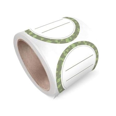 Imagem de 500 Rótulos de Rollo Circle - Adesivos Personalizados para Negócios Festa Favor Casamento Chá Bebê Escritório Escola Conferência Reunião Aniversário Envio Rótulo Caixas Fácil Usar Adesividade Descolar