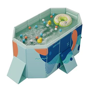 Imagem de LMJYU Piscina dobrável para crianças e adultos para animais de estimação, piscina para filhotes, bacia de banho para animais de estimação, banheira dobrável para animais de estimação, exterior