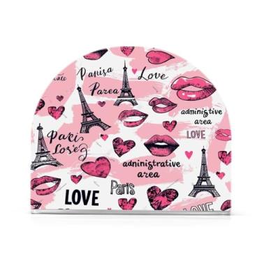 Imagem de Porta-guardanapos romântico da torre de Paris dos desenhos animados para mesas, porta-guardanapos de Halloween para cozinha, porta-guardanapos de mesa, porta-guardanapos de coquetel, porta-guardanapos