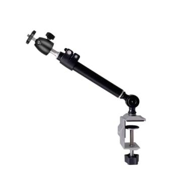 Imagem de uhyOHF Suporte de projetor de mesa horizontal fixo suporte de projetor prateleira de cabeceira suporte de projetor de clipe suporte de projetor portátil ajustável (uma cor-extra grande