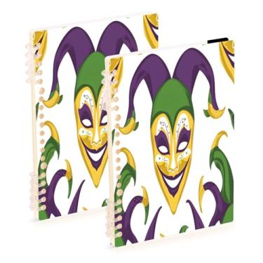 Imagem de Burbuja Cadernos de carnaval, papel pautado universitário A5 com 60 folhas, fichário para escritório, 2 unidades