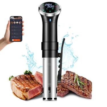 Imagem de Máquinas Sous Vide Cozinhador Joule 1100W Circulador de Imersão com Controle por Aplicativo Conexão Wifi Aquecimento Rápido Ultra-silencioso Display Digital para Temperatura e Regulação Precisa Operaç