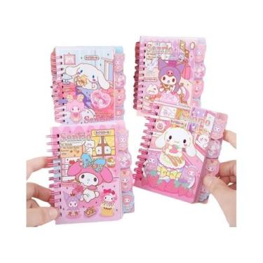 Imagem de Caderno Diário Kawaii A7 Kuromi Cinnamoroll Anime, Material Escolar Po