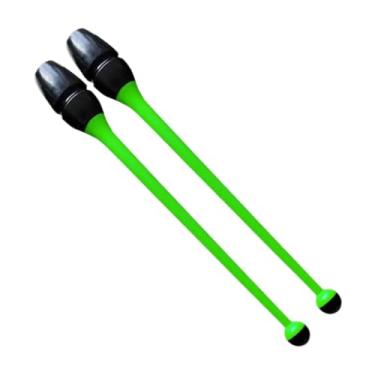 Imagem de Generic 2x Bastões de Ginástica Artística para Treinamento, Girino e Movimento Artístico, para Crianças e Adultos, Acessórios de Ginástica Rítmica Conectáveis, Verde