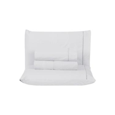 Imagem de Jogo De Cama Premier Queen 04 Peças Hipercal 200 Fios 80% Algodão, 20% Poliéster - Branco