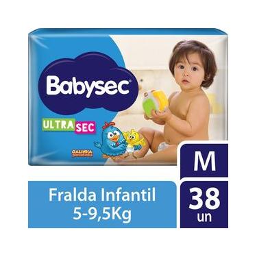 Imagem de Fralda Babysec Galinha Pintadinha Ultrasec Mega M com 38un