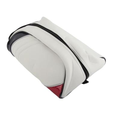 Imagem de KIMISS Bolsa Porta-sapatos de Couro PU - Bolsa de Armazenamento à Prova de Poeira para Casa e Viagens - de Acessórios à Prova d'água para Tênis Branco